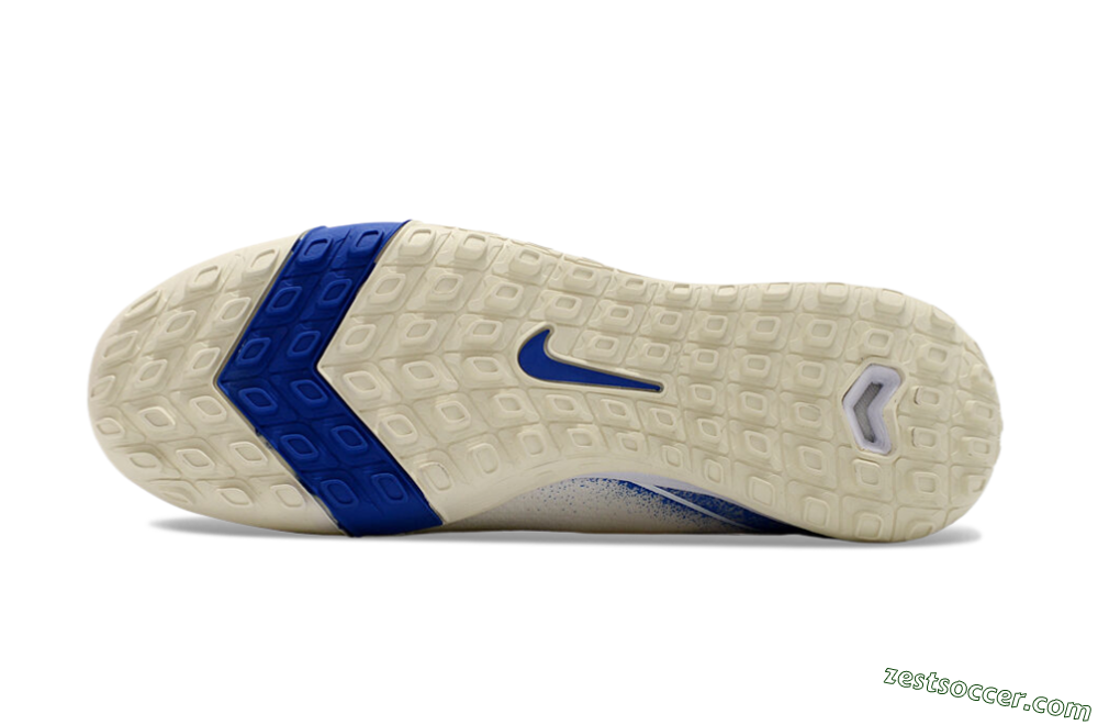 Nike Air Zoom Mercurial Superfly 10 Elite TF High-Tops Soccer Shoes - Beige/Blue 6