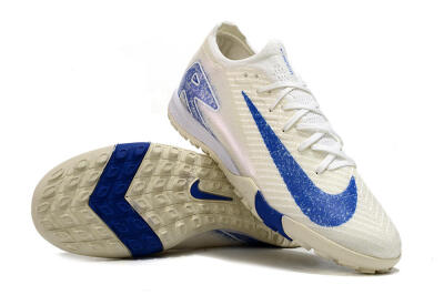 Nike Air Zoom Mercurial Vapor 16 Elite TF Low-Tops Soccer Shoes - Beige/Blue