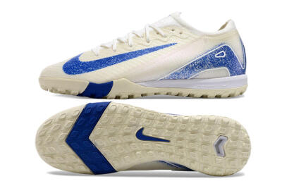 Nike Air Zoom Mercurial Vapor 16 Elite TF Low-Tops Soccer Shoes - Beige/Blue