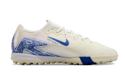 Nike Air Zoom Mercurial Vapor 16 Elite TF Low-Tops Soccer Shoes - Beige/Blue