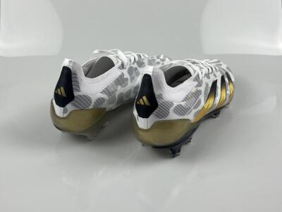 Adidas Predator Elite FG Low-Tops Soccer Cleats - White/Grey/Gold