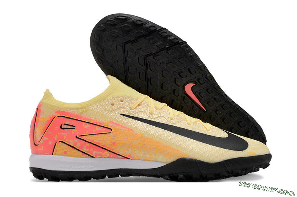 Nike Air Zoom Mercurial Vapor 16 Elite TF Low-Tops Soccer Shoes - Yellow/Black/Orange 0