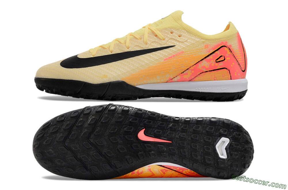 Nike Air Zoom Mercurial Vapor 16 Elite TF Low-Tops Soccer Shoes - Yellow/Black/Orange 1