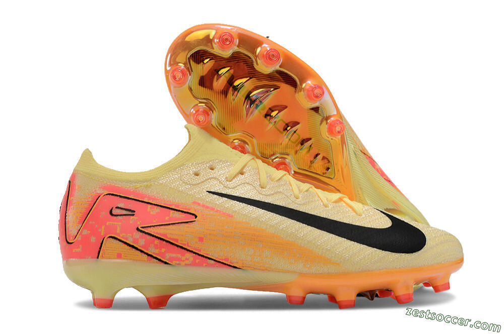 Nike Air Zoom Mercurial Vapor 16 Elite AG Low-Tops Soccer Cleats - Yellow/Black/Orange 0