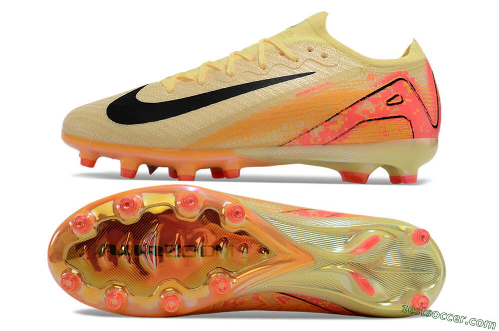Nike Air Zoom Mercurial Vapor 16 Elite AG Low-Tops Soccer Cleats - Yellow/Black/Orange 1