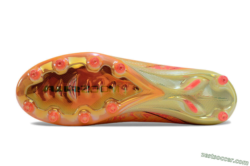 Nike Air Zoom Mercurial Vapor 16 Elite AG Low-Tops Soccer Cleats - Yellow/Black/Orange 6