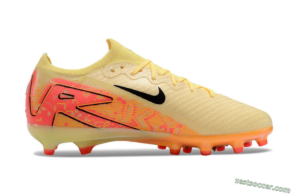 Nike Air Zoom Mercurial Vapor 16 Elite AG Low-Tops Soccer Cleats - Yellow/Black/Orange 7