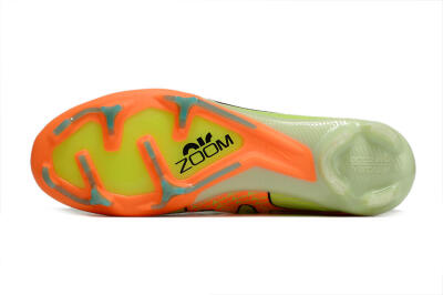 Nike Air Zoom Mercurial Superfly 9 Elite FG High-Tops Soccer Cleats - Green/Orange