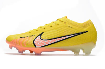 Nike Air Zoom Mercurial Vapor 15 Elite FG Low-Tops Soccer Cleats - Yellow/Pink