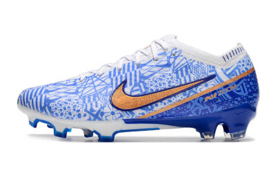 Nike Air Zoom Mercurial Vapor 15 Elite FG Low-Tops Soccer Cleats - Blue/White/Red