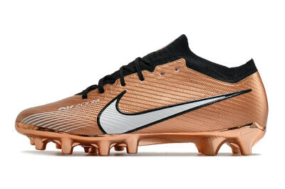 Nike Air Zoom Mercurial Vapor 15 Elite FG Low-Tops Soccer Cleats - Gold/White/Black
