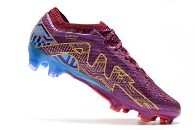 Nike Air Zoom Mercurial Vapor 15 Elite FG Low-Tops Soccer Cleats - Purple/Blue/Gold