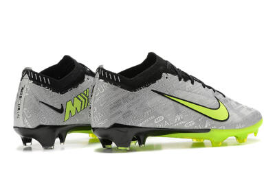 Nike Air Zoom Mercurial Vapor 15 Elite FG Low-Tops Soccer Cleats - Silver/Green