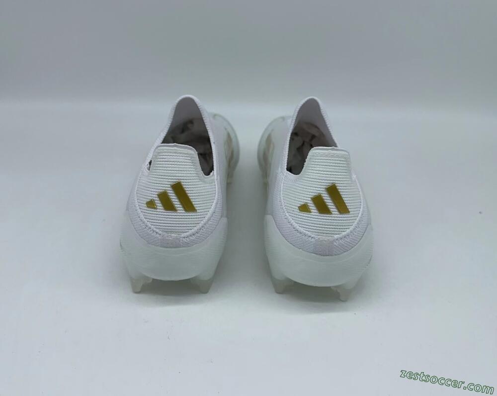 Adidas F50+ Adizero FG Low-Tops Soccer Cleats - White/Gold