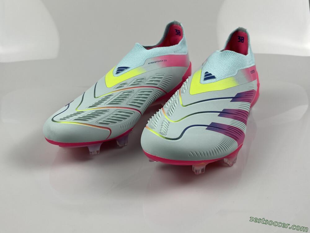 Adidas Predator Accuracy+ FG Low-Tops Soccer Cleats - Blue/Purple/Pink