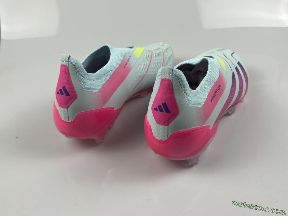 Adidas Predator Accuracy+ FG Low-Tops Soccer Cleats - Blue/Purple/Pink