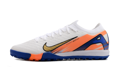 Nike Air Zoom Mercurial Vapor 16 Elite TF Low-Tops Soccer Shoes - White/Orange/Blue