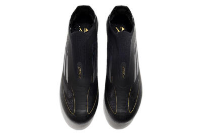 Adidas F50+ Adizero FG Low-Tops Soccer Cleats - Black/Purple/Gold