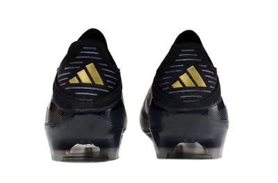 Adidas F50+ Adizero FG Low-Tops Soccer Cleats - Black/Purple/Gold