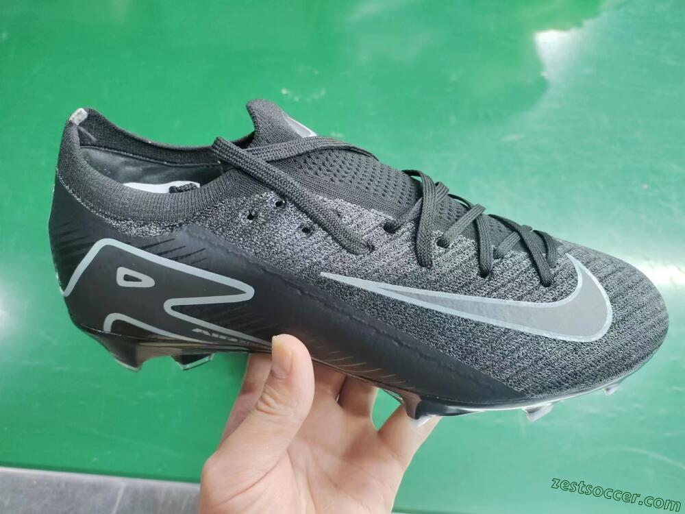 Nike Air Zoom Mercurial Vapor 16 Elite FG Low-Tops Soccer Cleats - Black/Black/Blue