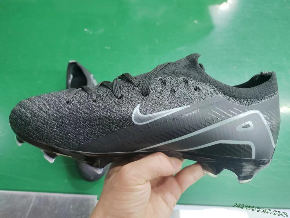 Nike Air Zoom Mercurial Vapor 16 Elite FG Low-Tops Soccer Cleats - Black/Black/Blue