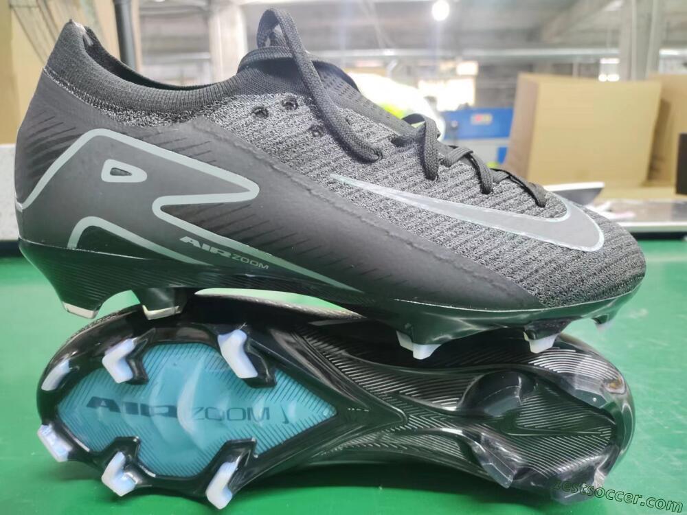 Nike Air Zoom Mercurial Vapor 16 Elite FG Low-Tops Soccer Cleats - Black/Black/Blue