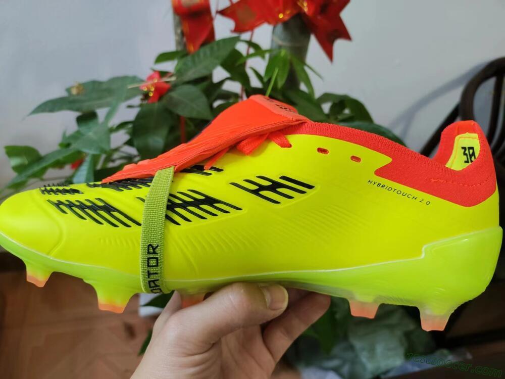 Adidas Predator Elite Foldover Tongue FG Low-Tops Soccer Cleats - Yellow/Black/Red