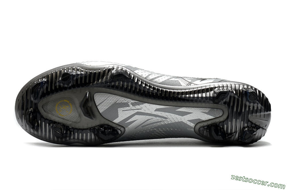 Nike Phantom Scorpion Elite DF FG High-Tops Soccer Cleats - Silver/Yellow/Black 6