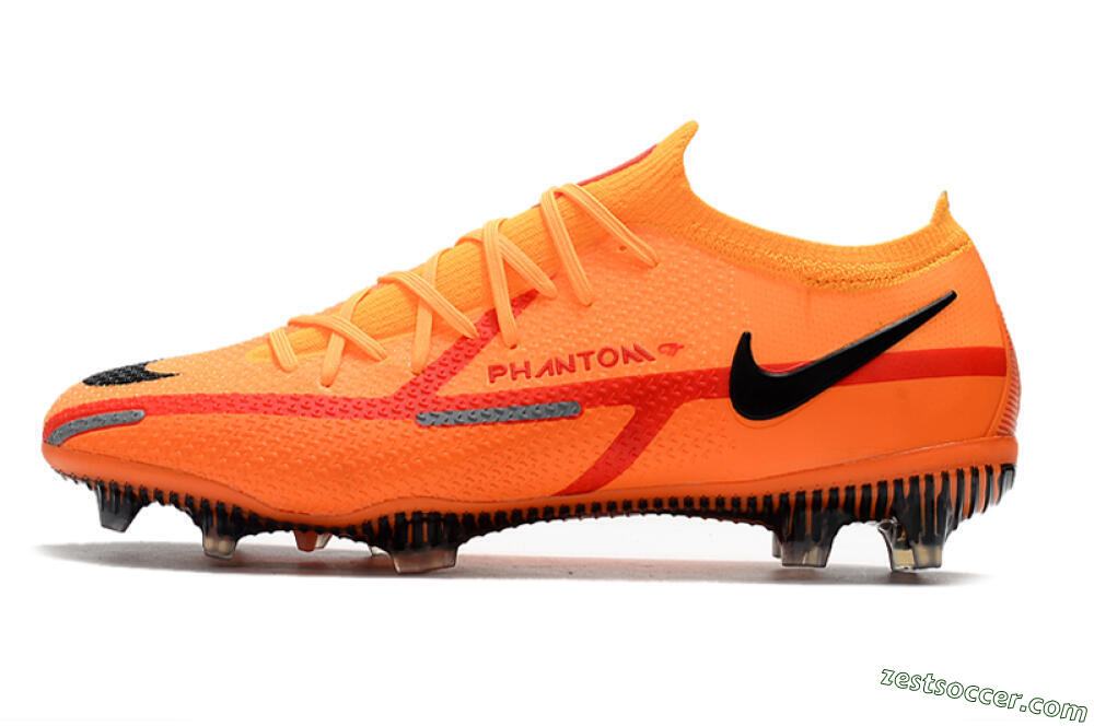 Nike Phantom GT 2 Elite FG Low-Tops Soccer Cleats - Orange/Black 2