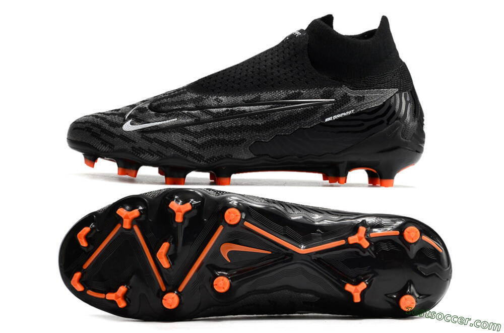 Nike Phantom GX Elite DF FG High-Tops Soccer Cleats - Black/White 1