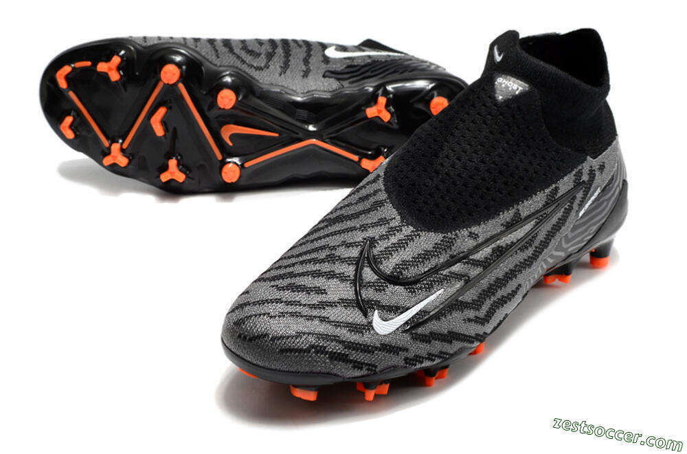 Nike Phantom GX Elite DF FG High-Tops Soccer Cleats - Black/White 3