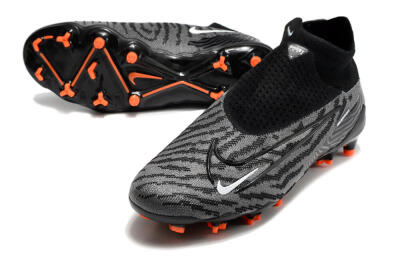 Nike Phantom GX Elite DF FG High-Tops Soccer Cleats - Black/White
