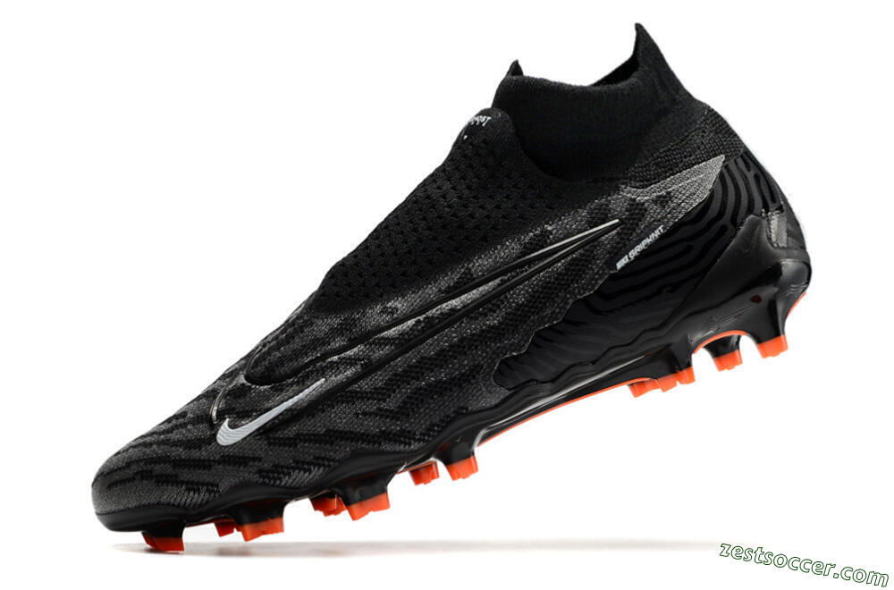 Nike Phantom GX Elite DF FG High-Tops Soccer Cleats - Black/White 5