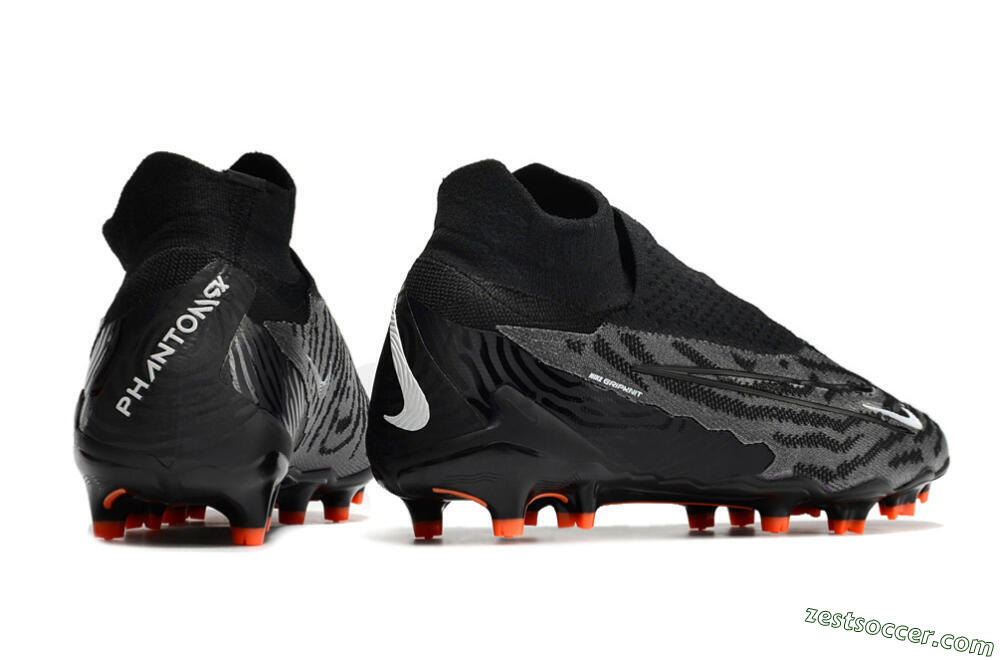 Nike Phantom GX Elite DF FG High-Tops Soccer Cleats - Black/White 6