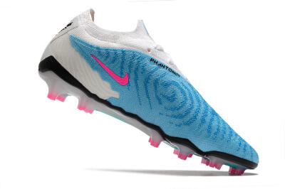 Nike Phantom GX Elite FG Low-Tops Soccer Cleats - Blue/White/Pink