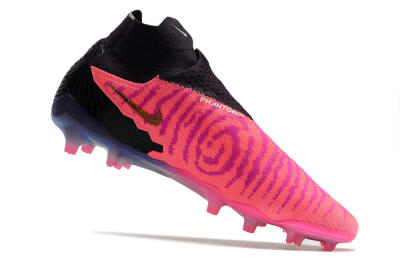 Nike Phantom GX Elite DF Link FG High-Tops Soccer Cleats - Pink/Black