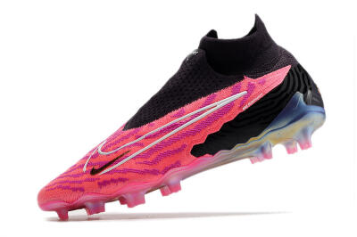 Nike Phantom GX Elite DF Link FG High-Tops Soccer Cleats - Pink/Black