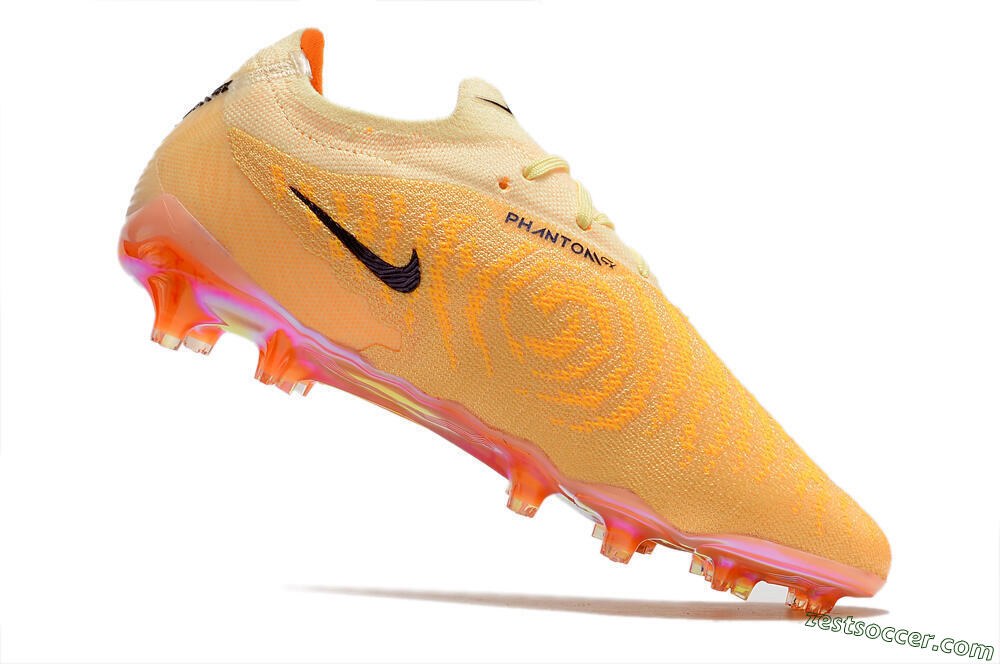 Nike Phantom GX Elite FG Low-Tops Soccer Cleats - Orange/Black 4
