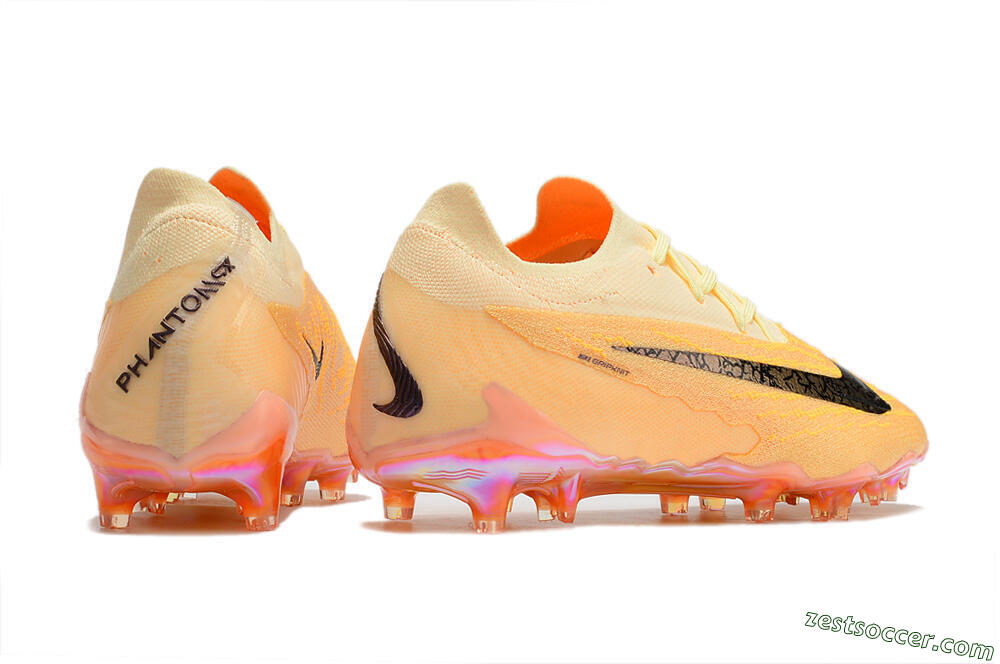 Nike Phantom GX Elite FG Low-Tops Soccer Cleats - Orange/Black 6