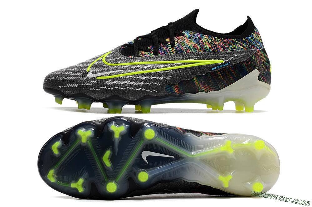 Nike Phantom GX Elite FG Low-Tops Soccer Cleats - Grey/Rainbow 1