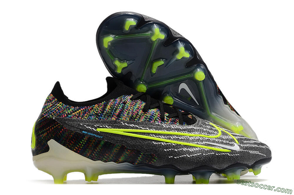 Nike Phantom GX Elite FG Low-Tops Soccer Cleats - Grey/Rainbow 0