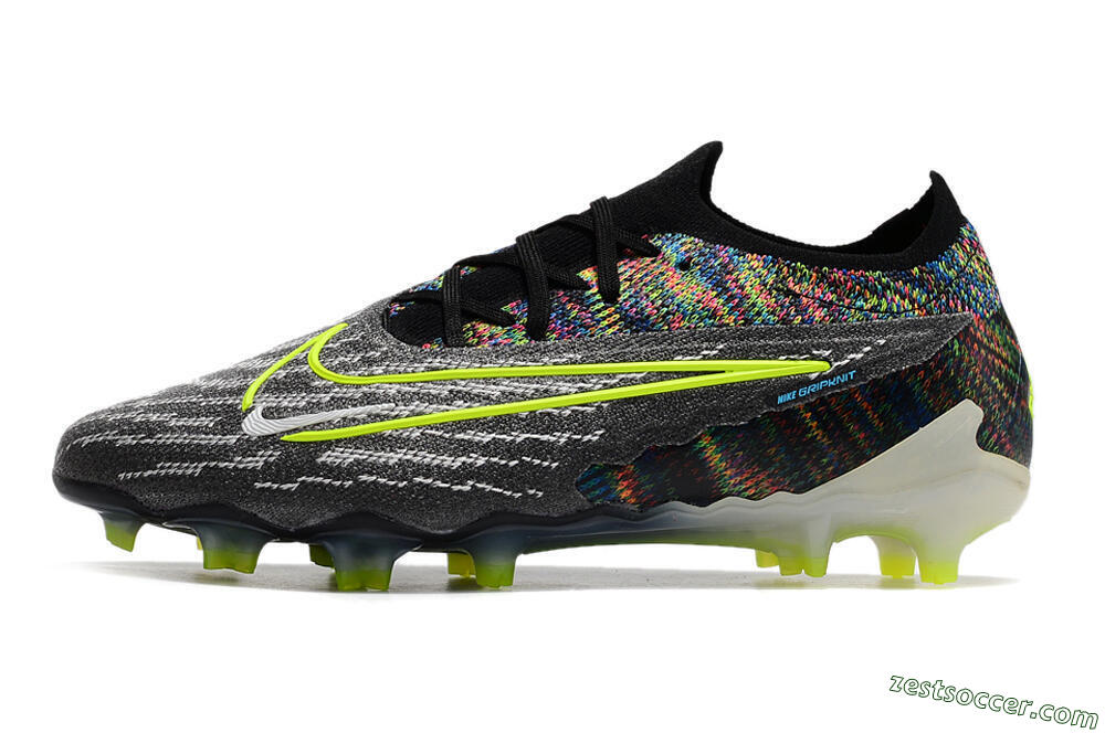 Nike Phantom GX Elite FG Low-Tops Soccer Cleats - Grey/Rainbow 2