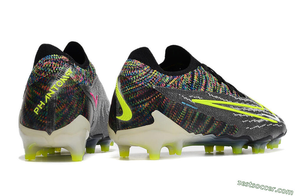 Nike Phantom GX Elite FG Low-Tops Soccer Cleats - Grey/Rainbow 6