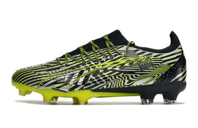 Puma Ultra Ultimate FG Low-Tops Soccer Cleats - White/Black/Green