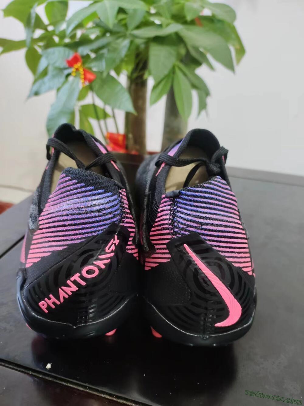 Nike Phantom GX Elite FG Low-Tops Soccer Cleats - Black/Pink/Blue