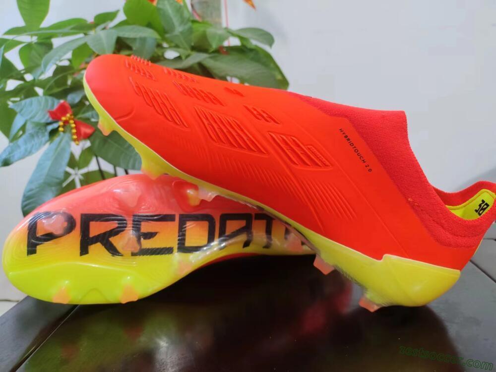 Adidas Predator Accuracy+ FG Low-Tops Soccer Cleats - Red/Black/Blue