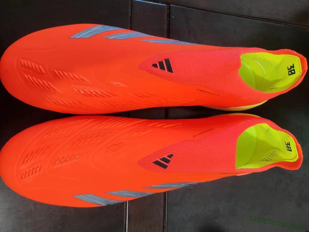 Adidas Predator Accuracy+ FG Low-Tops Soccer Cleats - Red/Black/Blue