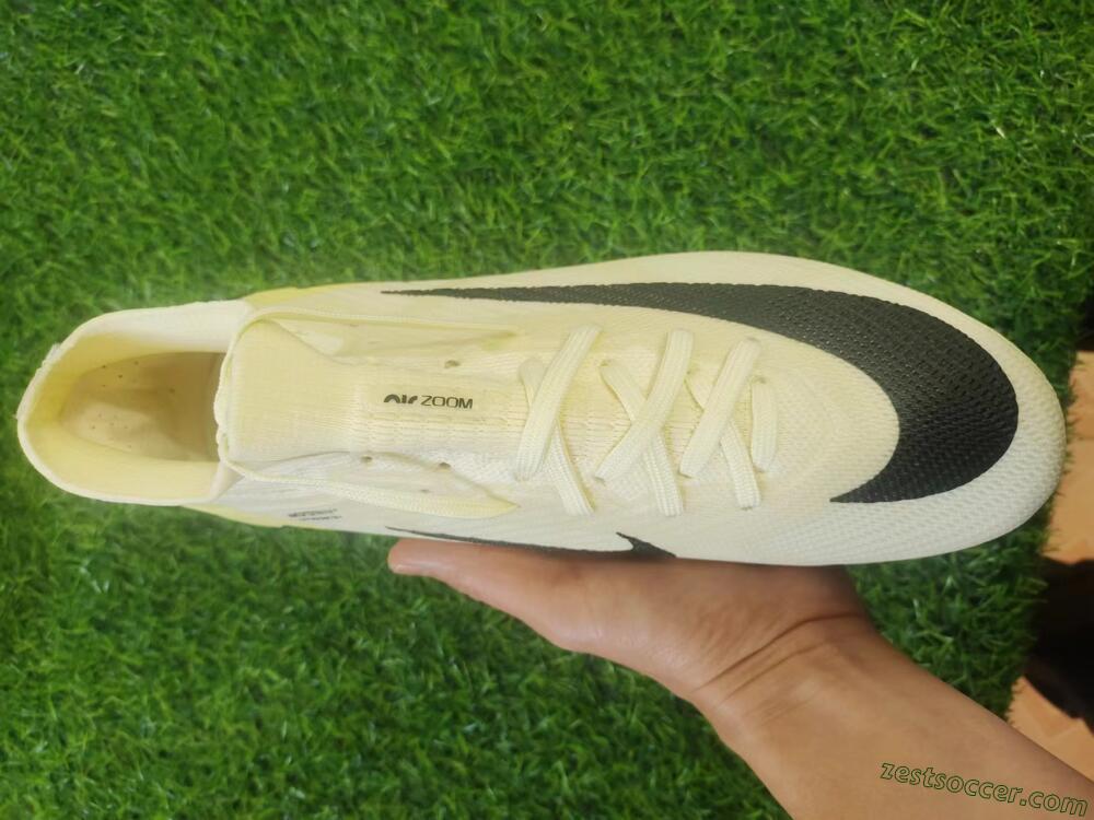 Nike Air Zoom Mercurial Superfly 9 Elite FG High-Tops Soccer Cleats - Beige/Black