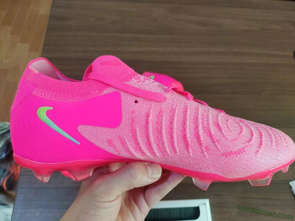 Nike Phantom Luna Elite FG Low-Tops Soccer Cleats - Pink/Yellow/Jade