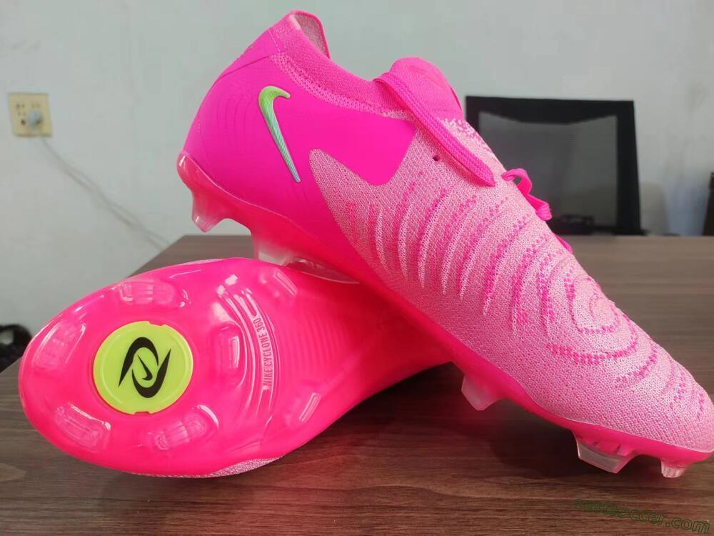 Nike Phantom Luna Elite FG Low-Tops Soccer Cleats - Pink/Yellow/Jade